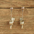 Cat vintage ball earrings sterling playful